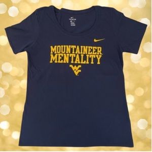WVU West Virginia Mountaineer T-Shirt Nike Size M